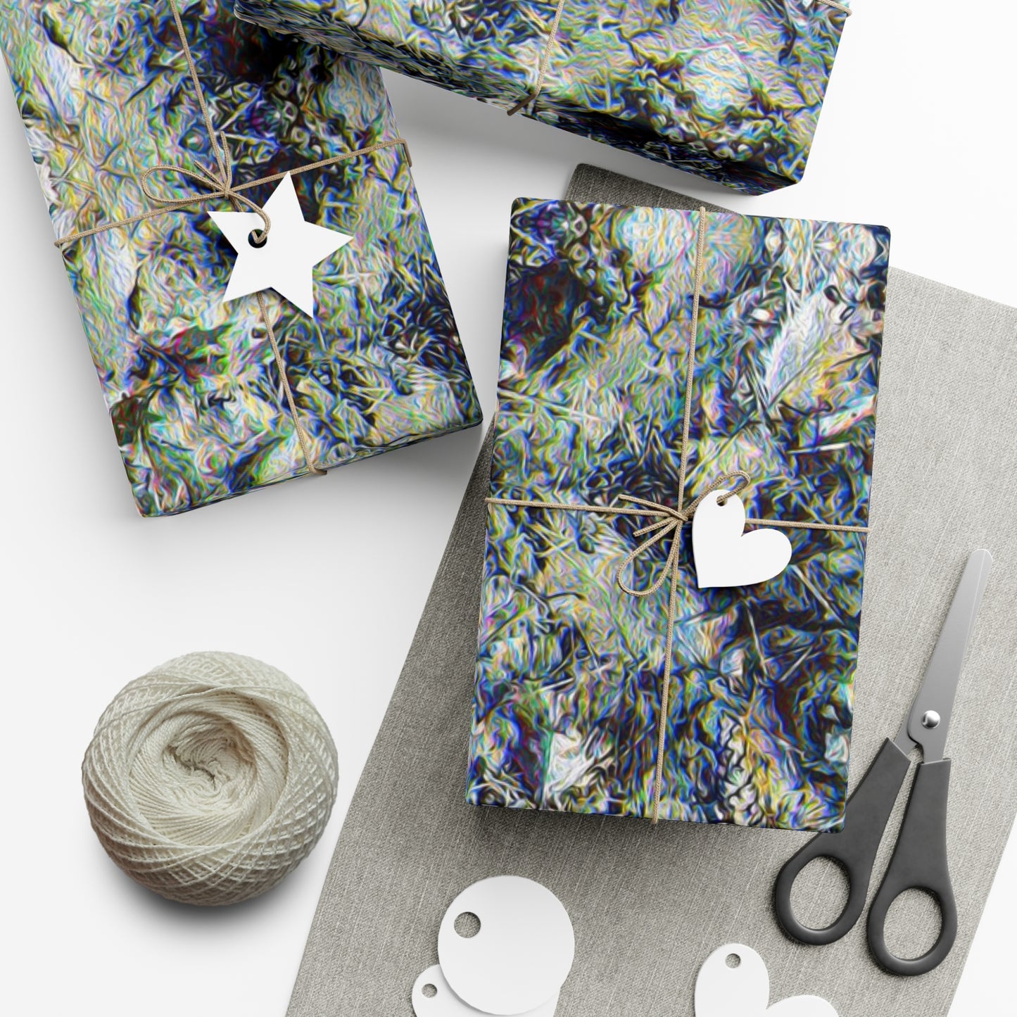 Fall of the Leaf Gods :: Grey ::Gift Wrap Papers