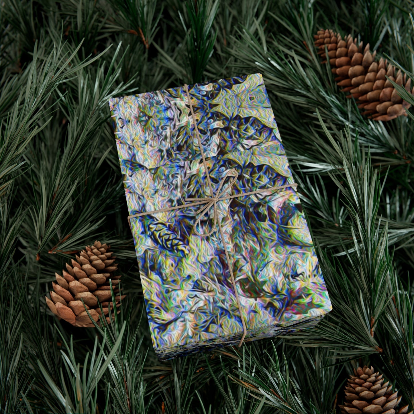 Fall of the Leaf Gods :: Grey ::Gift Wrap Papers