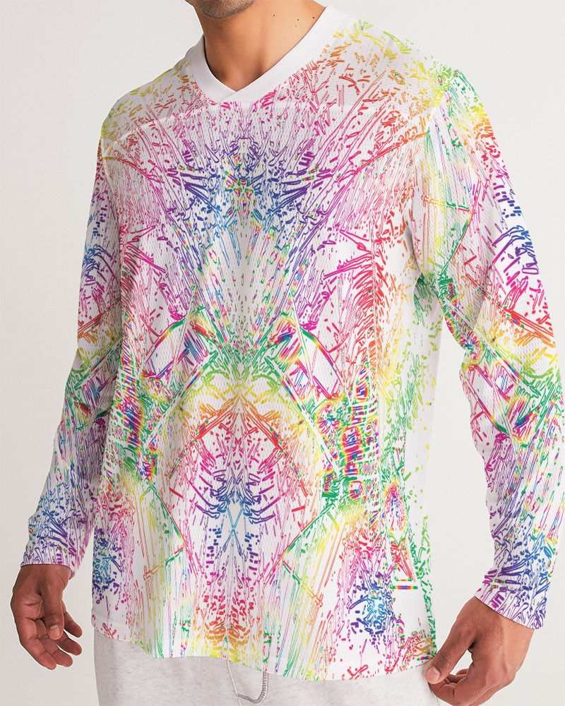 Palm Salad :: Rainbow :: Men's Long Sleeve Sports Jersey