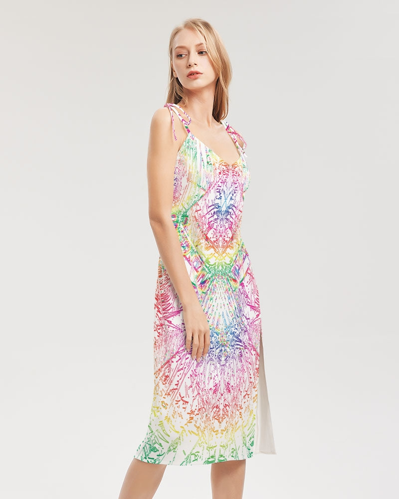 Palm Salad :: Rainbow :: Women's Tie Strap Split Dress