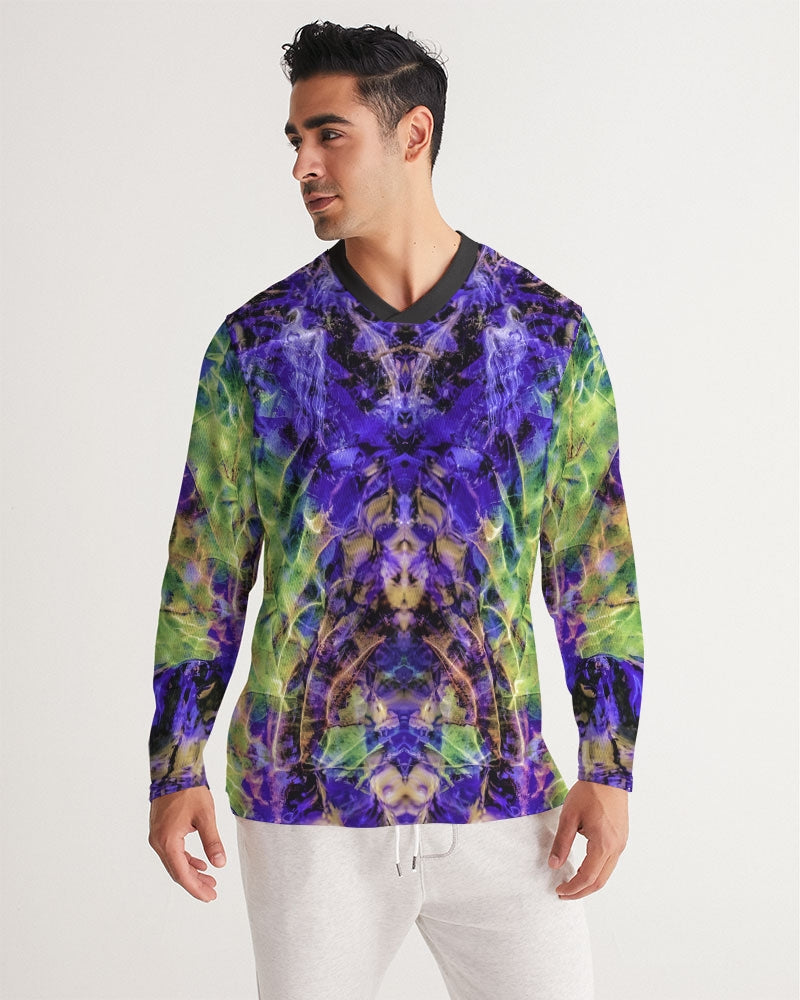 Water Rushes :: Men's Long Sleeve Sports Jersey