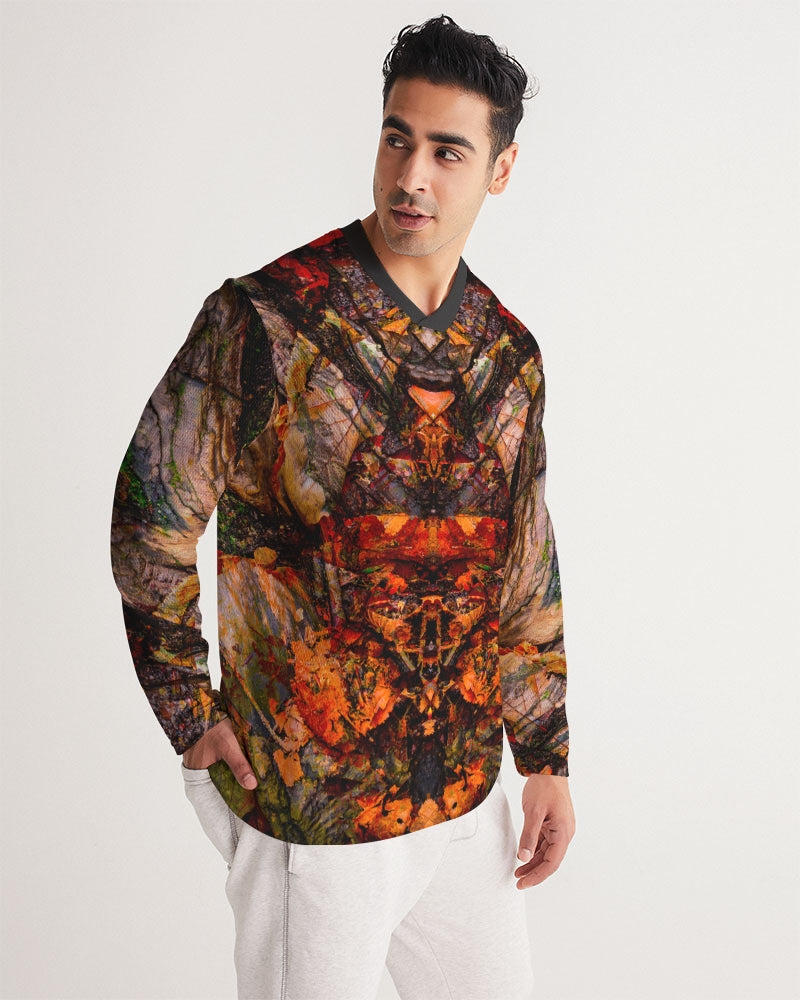 Cycle Rider of Autumn :: Men's Long Sleeve Sports Jersey