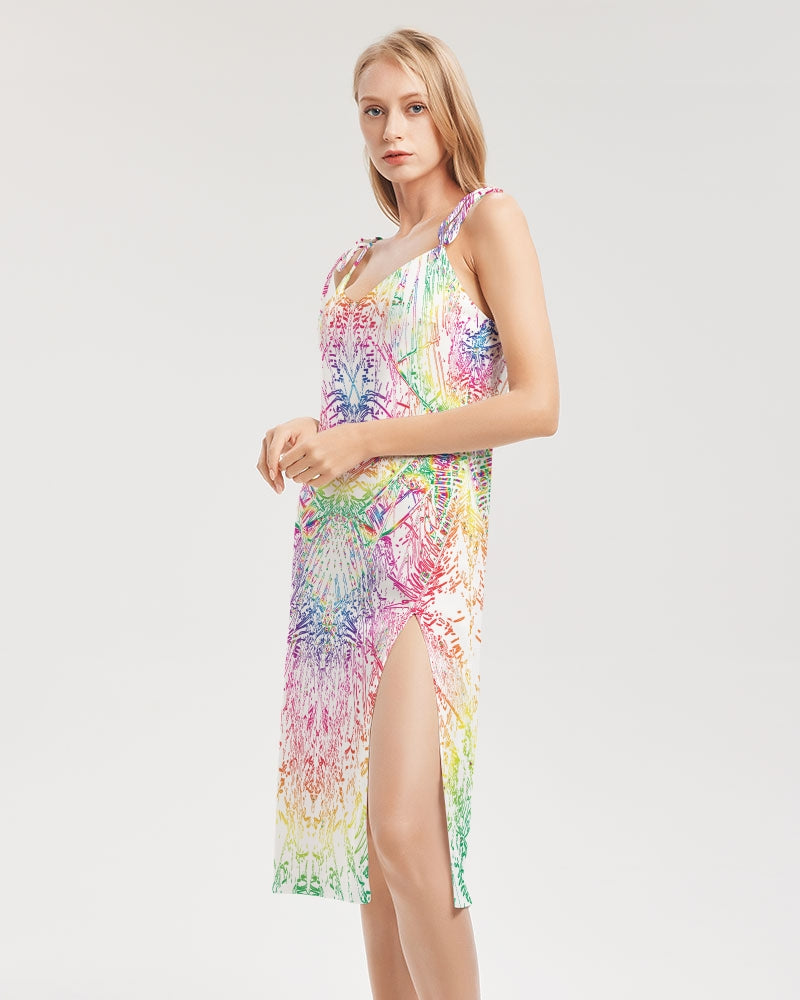 Palm Salad :: Rainbow :: Women's Tie Strap Split Dress