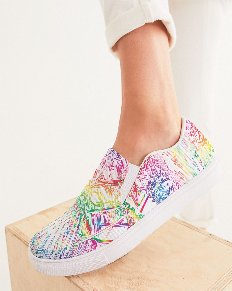Palm Salad :: Rainbow :: Women's Slip-On Canvas Shoe