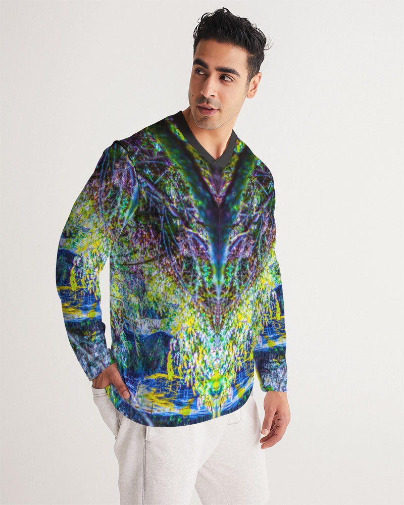 Nature’s Stained Glass - 022 Men's Long Sleeve Sports Jersey