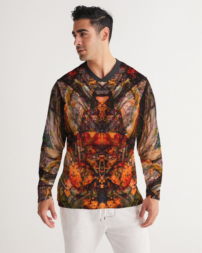 Cycle Rider of Autumn :: Men's Long Sleeve Sports Jersey