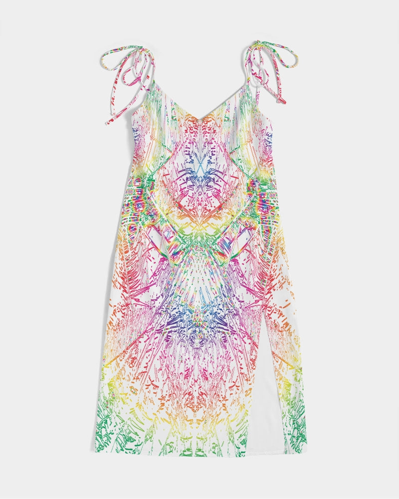 Palm Salad :: Rainbow :: Women's Tie Strap Split Dress