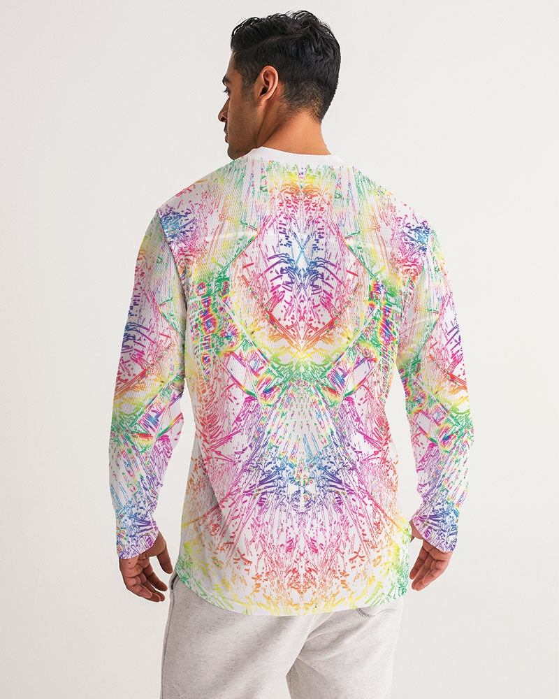 Palm Salad :: Rainbow :: Men's Long Sleeve Sports Jersey