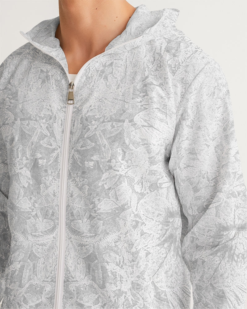 Darth Flower Power :: White :: Men's Windbreaker